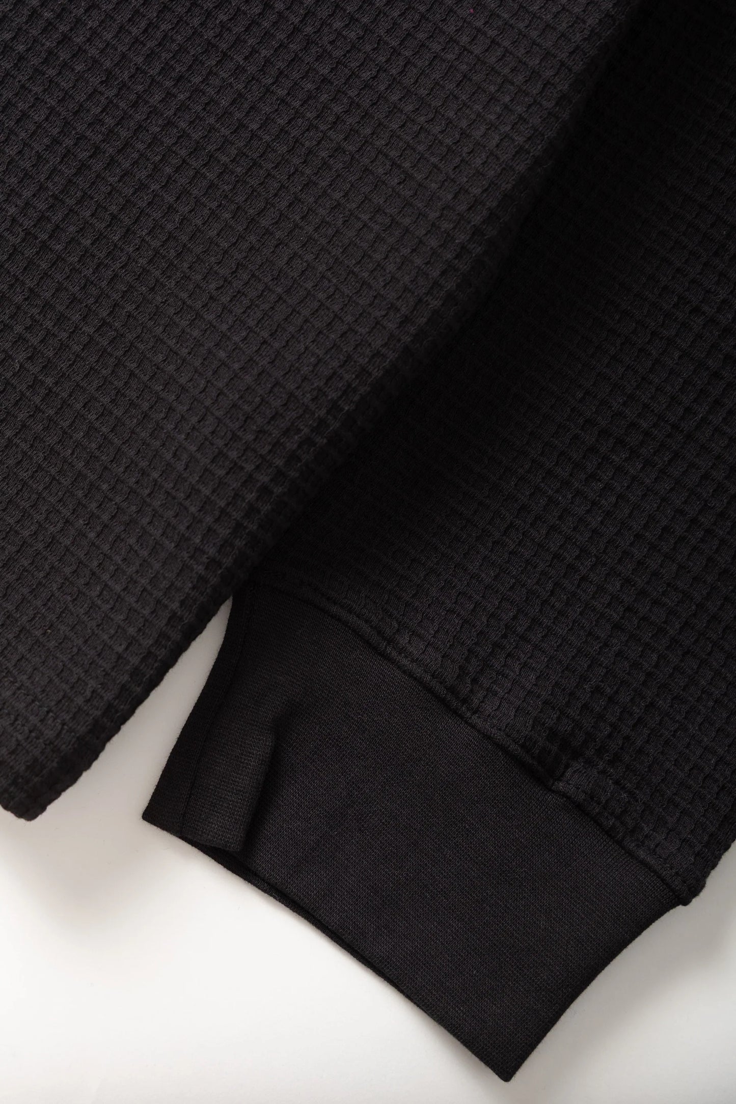 Thermal Waffle LS Tee - Black