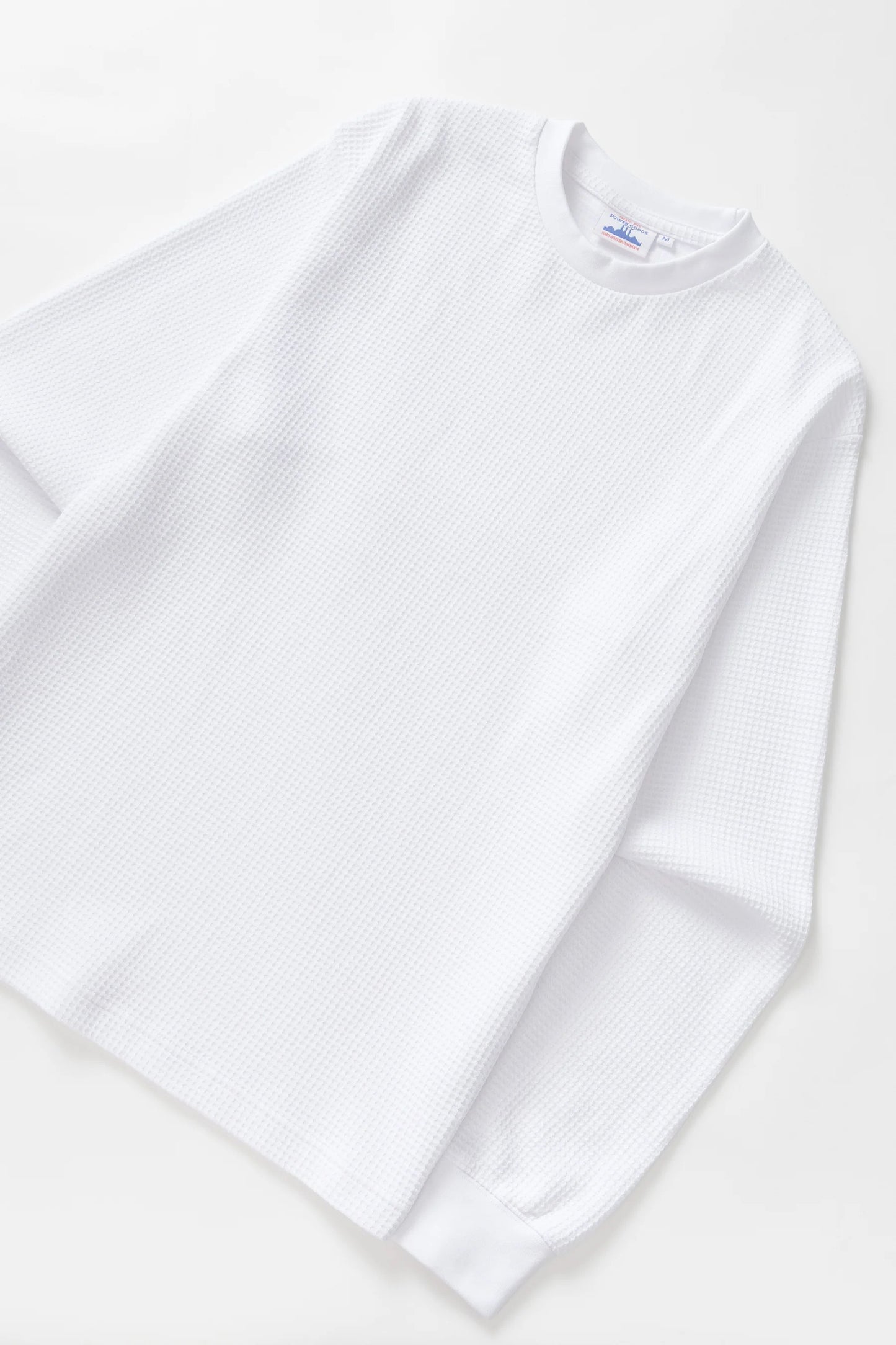 Thermal Waffle LS Tee - White