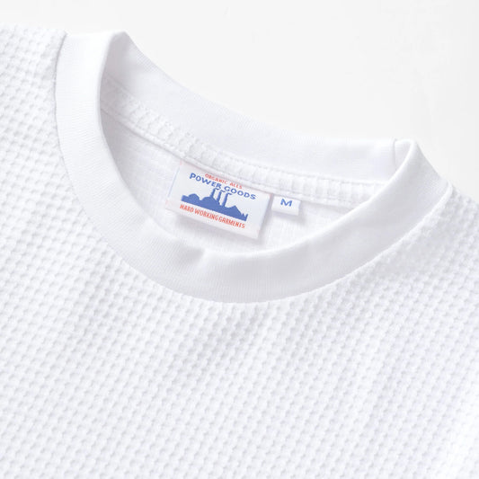 Thermal Waffle LS Tee - White