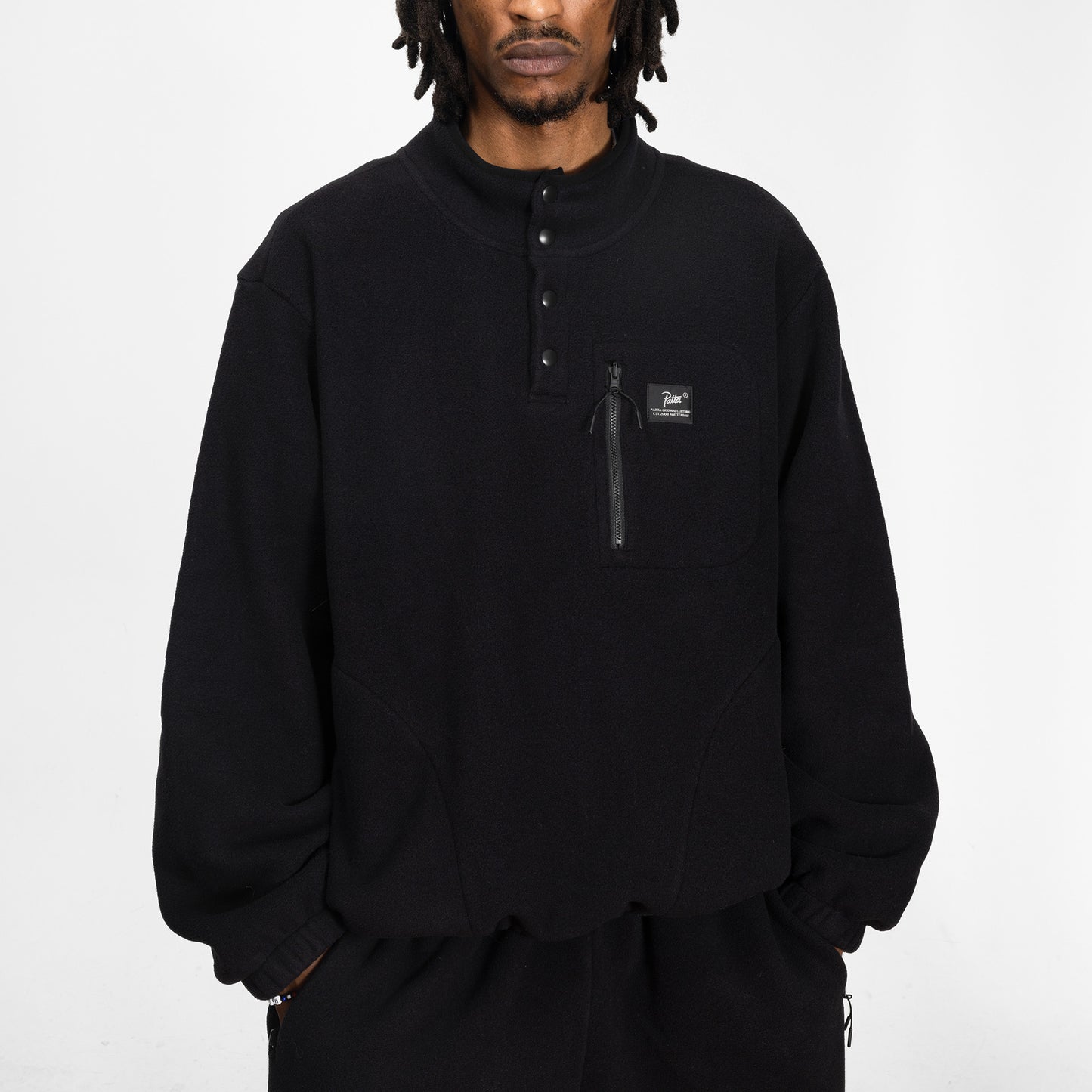 Sherpa Fleece Overhead - Black