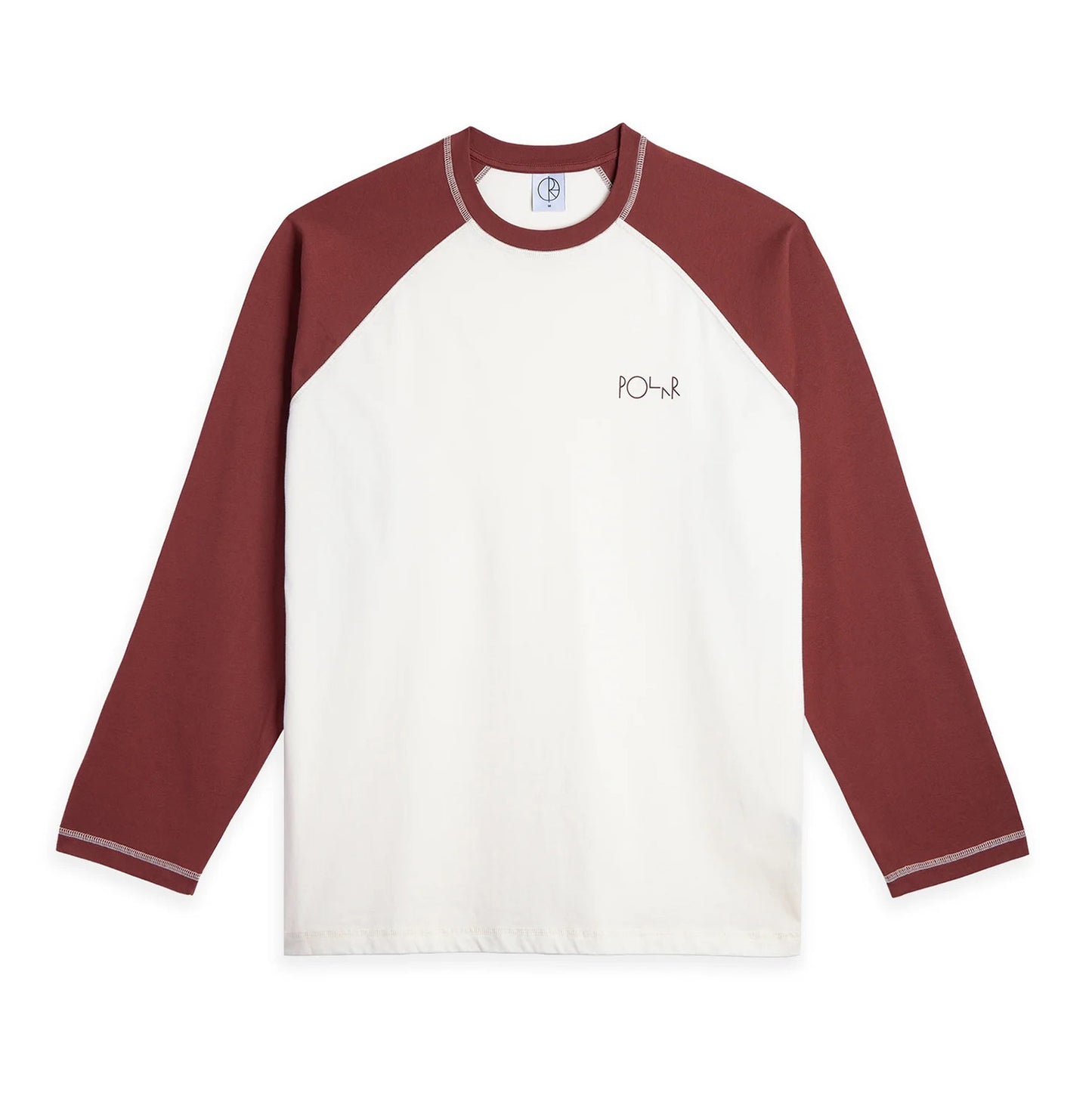 Stevie LS Tee - Ivory/Wine