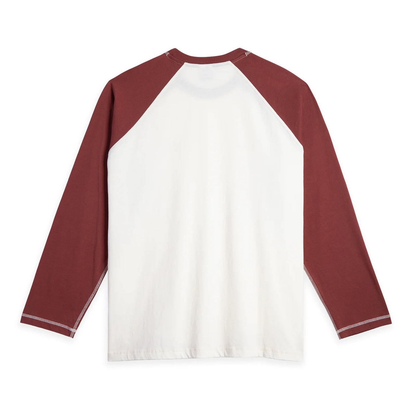 Stevie LS Tee - Ivory/Wine