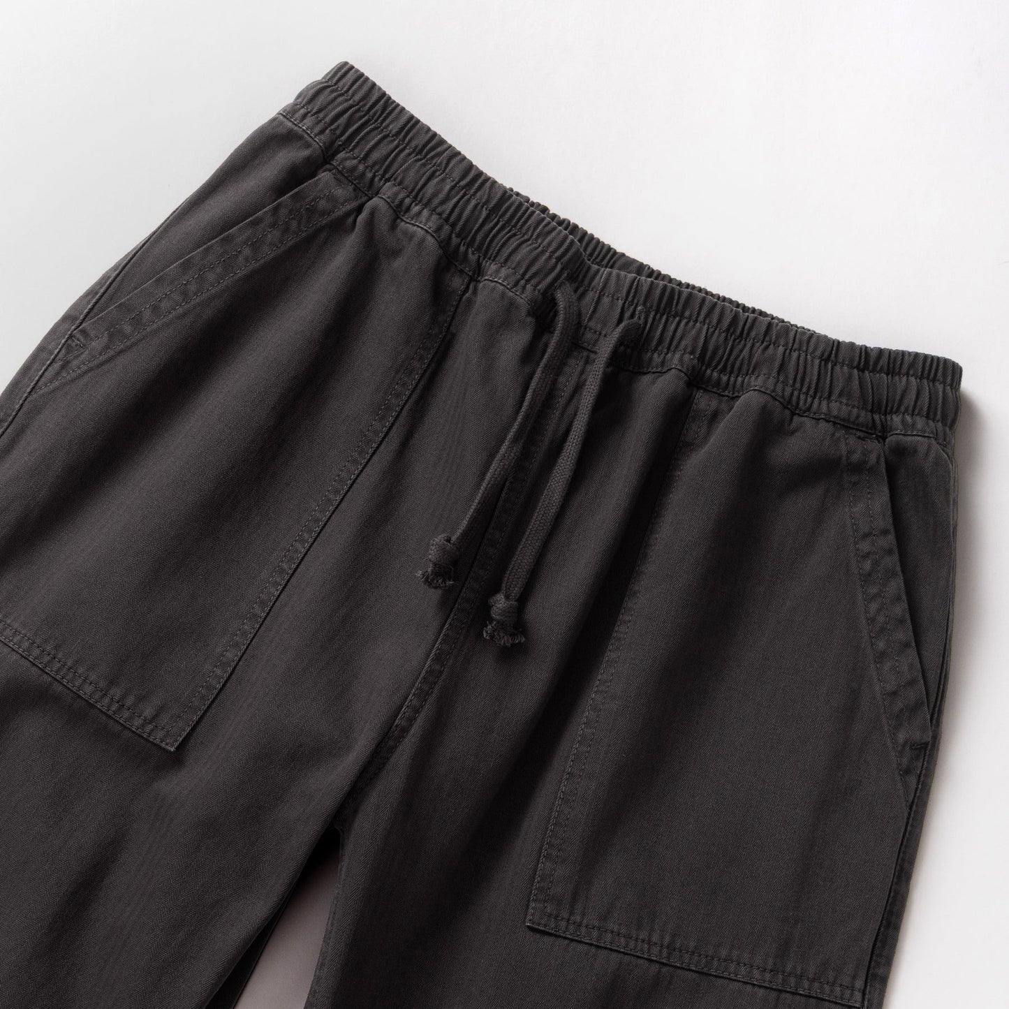 Pigment Herringbone Chef Pants - Black