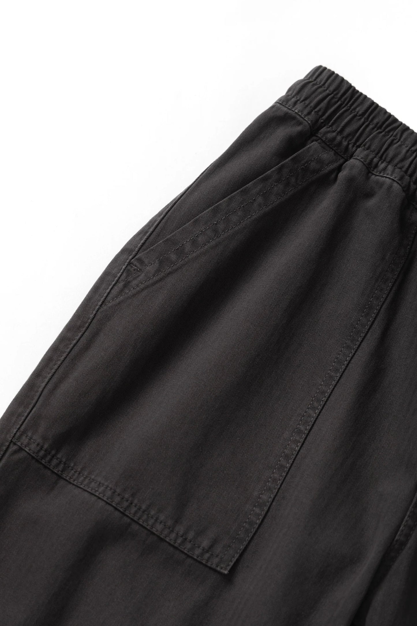 Pigment Herringbone Chef Pants - Black