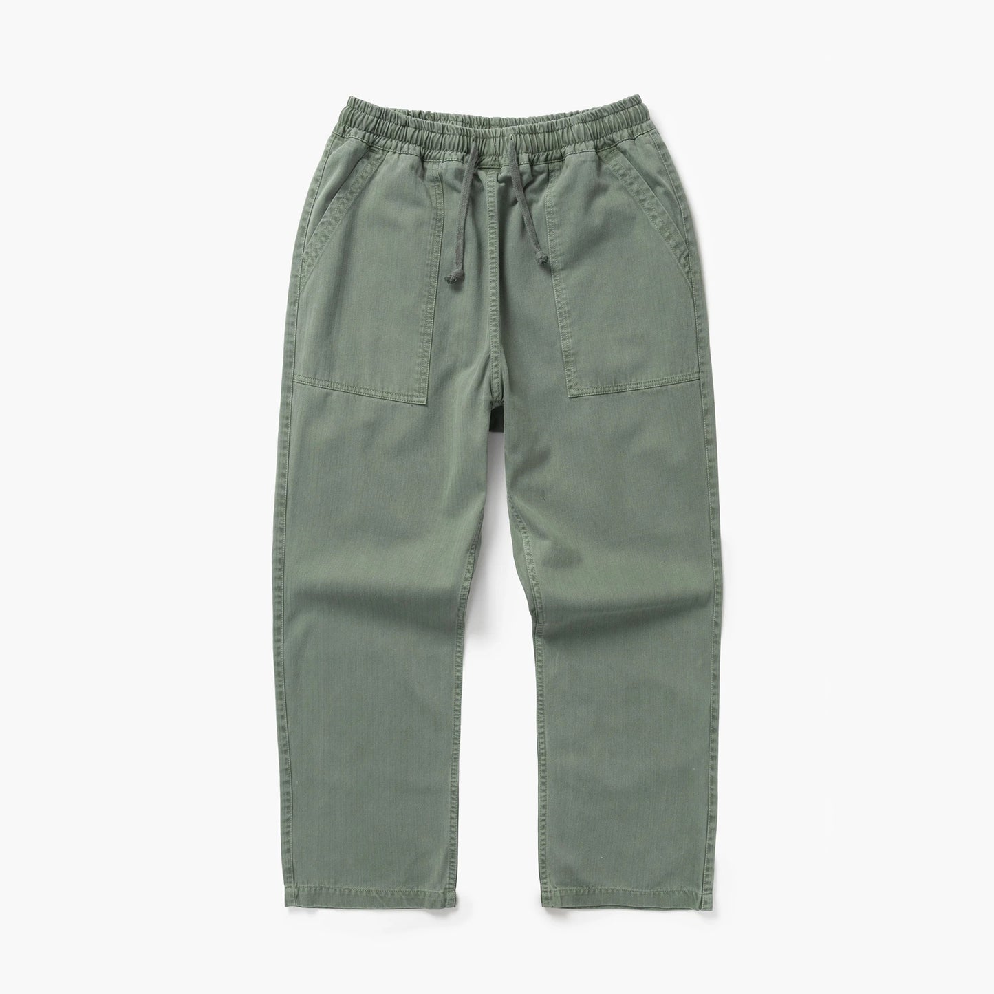 Pigment Herringbone Chef Pants - Olive