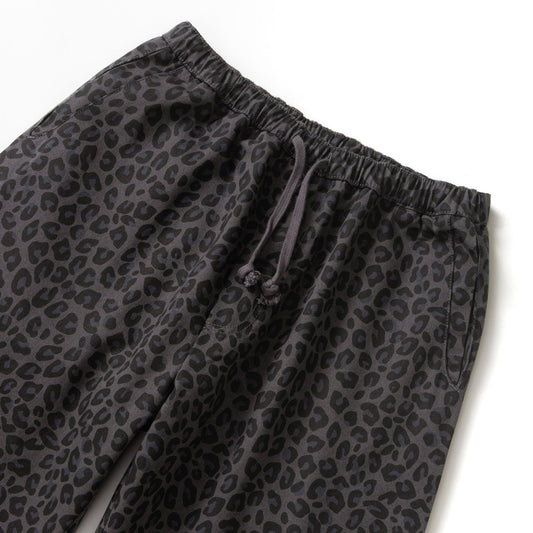 Patterned Easy Chef Pants - Black Leopard