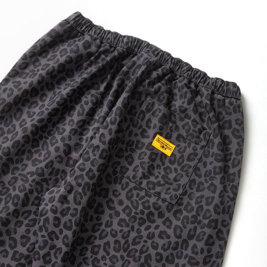 Patterned Easy Chef Pants - Black Leopard