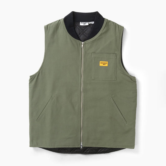 Canvas Work Vest - Olive