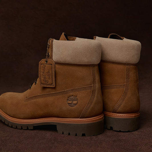 Premium 6” Lace Up Waterproof Boot - Medium Brown Suede