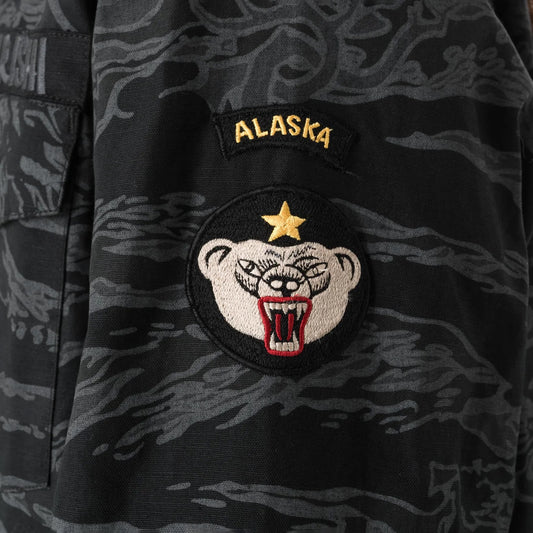 7147 Bonsai Tigerstripe L/S Utility Shirt - Subdued Night
