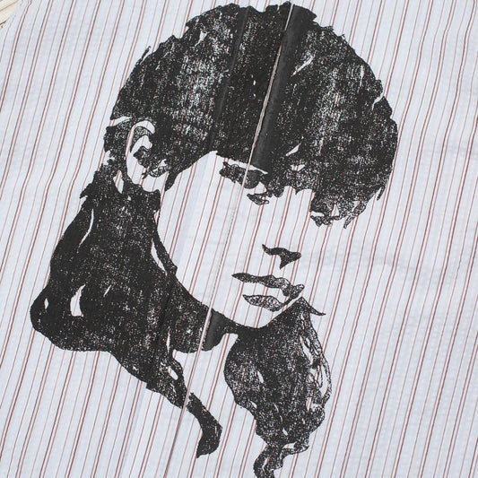 Merch Shirt, Striped Seersucker - Blue