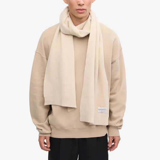 Merino Wool Scarf - Ivory White