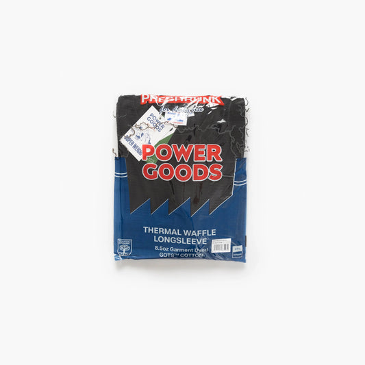 Thermal Waffle LS Tee - Black