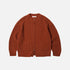 Wool Deck Zipup Cardigan - Brick